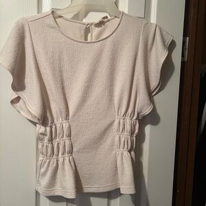 Elegant Cream Women's Top